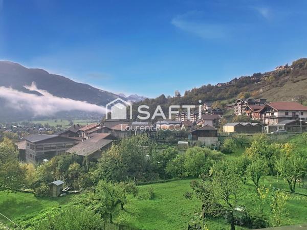 Maison Centre Ville Aime avec jardin et belle terrasse avec vue panoramique