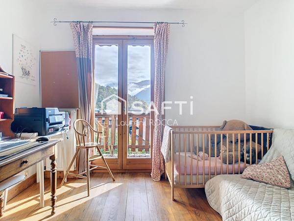 Maison Centre Ville Aime avec jardin et belle terrasse avec vue panoramique