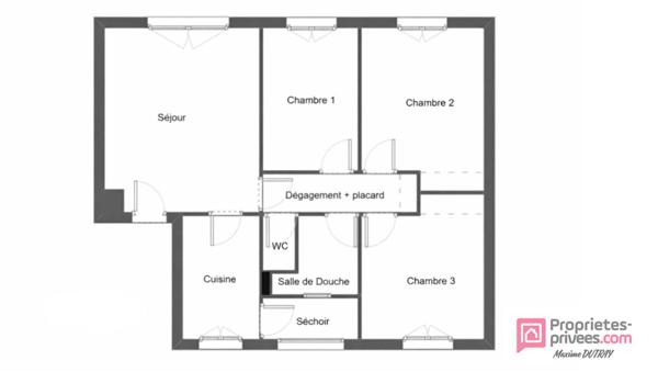 Appartement 4 pièces 70m² - Garage 34m²