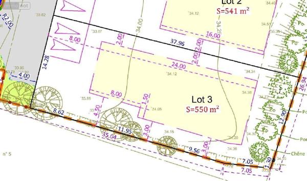 Terrain à Batir à vendre à Bruz en Ille-et-Vilaine (35170), ref : 138/2235