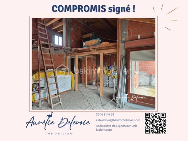 *** SOUS COMPROMIS ***

Au cœur du centre historique de Marseillan, à quelques pas du port et des commodités, découvrez une authentique
Vigneronne du XVIIᵉ siècle, offrant un potentiel rare pour créer un lieu de vie unique.

Déjà partiellement réhabilitée, cette maison vigneronne propose de beaux volumes et une base structurelle saine, laissant la
liberté d'en finaliser l'aménagement selon votre projet de rénovation.

Elle développe environ 112 m² habitables prévus, complétés par de généreux espaces utiles, dont : 
✔ un vaste garage 
✔ une terrasse 
✔ un jardin privatif – atout exceptionnel en cœur de village de Marseillan

Cette maison vigneronne constitue une opportunité idéale pour un projet de rénovation, une résidence principale de caractère
ou un investissement patrimonial dans un secteur recherché.
Les plans d'aménagement permettent d'imaginer une maison familiale spacieuse, un loft atypique ou un projet patrimonial.
Un bien singulier, destiné aux acquéreurs en quête d'un lieu à façonner à leur image.

Située à Marseillan, commune prisée entre l'étang de Thau et la Méditerranée, cette maison vigneronne bénéficie d'un cadre
de vie recherché, à proximité immédiate de Sète, Agde et des plages.
Son centre historique animé, son port de plaisance et son environnement naturel en font une destination particulièrement
appréciée pour une résidence principale comme secondaire.

Les biens de ce type sont rares sur le secteur.

Pour découvrir le potentiel complet du projet et recevoir le dossier détaillé (diagnostics, plans et projections), contactez-moi
dès maintenant.