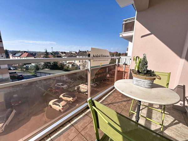 Appartement Metz 3 pièces - 61 m2 - 1 chambre - 2 balcons - 1 garage privatif - 1 cave