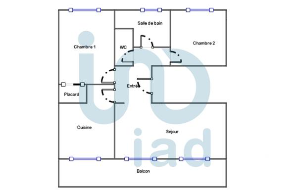 Appartement à vendre 3 pièces 69 m² Drancy
