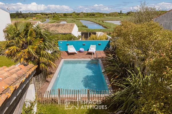 Contemporaine de caractère née d’un ancien chai avec vue contemplative