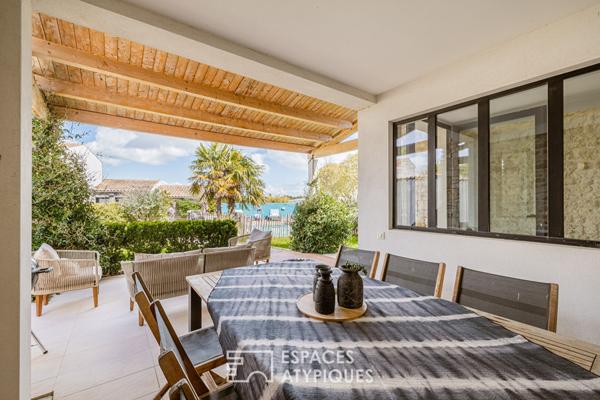 Contemporaine de caractère née d’un ancien chai avec vue contemplative