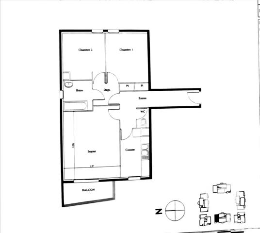 Location appartement 3 pièces 68 m² Saint-Denis