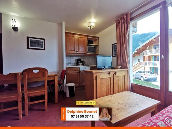 Valfréjus, appartement 2P/ T2 de 24.45 m2 en bordure d'une piste de ski