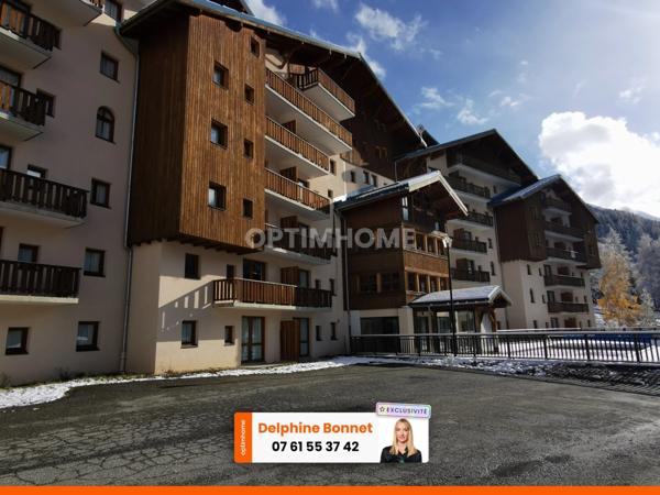 Valfréjus, appartement 2P/ T2 de 24.45 m2 en bordure d'une piste de ski