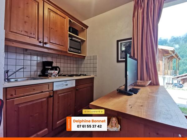 Valfréjus, appartement 2P/ T2 de 24.45 m2 en bordure d'une piste de ski