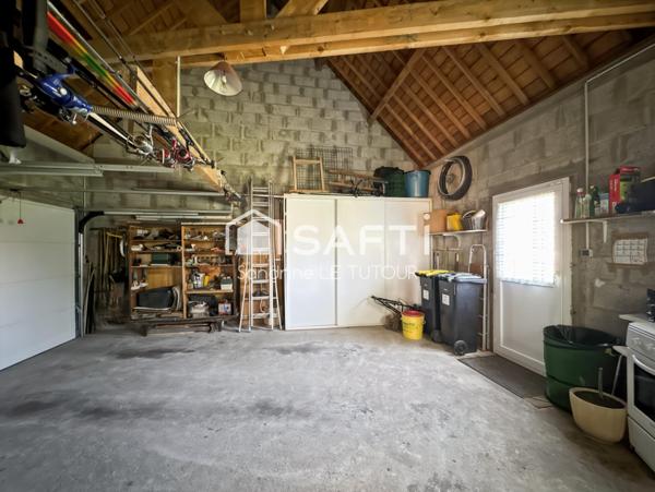 Maison 4 pièces avec garage et jardin