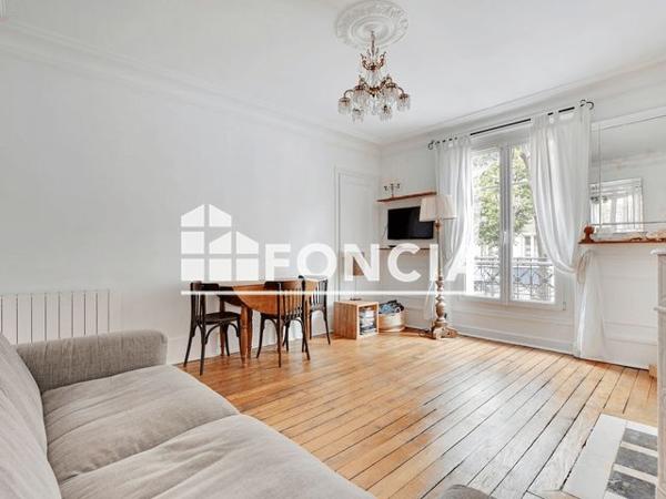 À vendre Appartement 2 pièces 49.22 m² - Paris 75020
