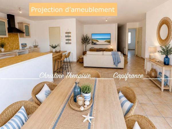 Maison à vendre Plain-Pied, Coeur de ville, 3 chambres, Garage SAINT HILAIRE DE RIEZ (85)