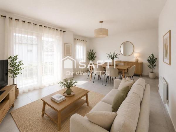 Rumilly T3 de 72 m2  refait à NEUF ! Avec terrasse, cave, garage, et place de parking privative !