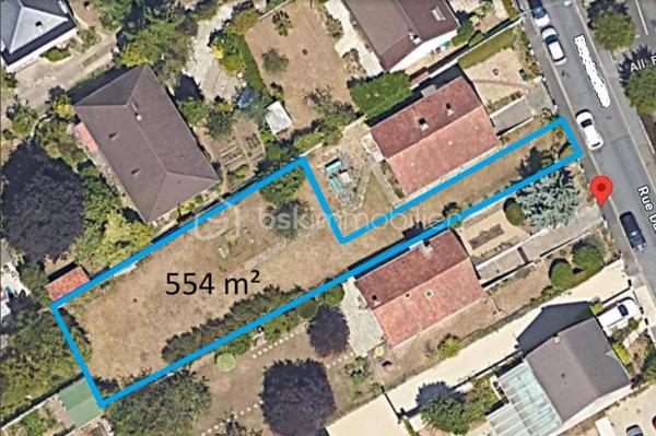 Terrain de 554 m²