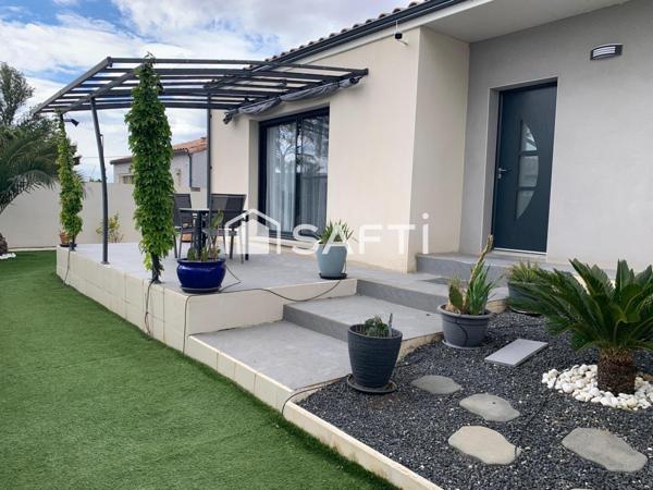 Villa plain-pied récente, 107m2, garage, jardin au calme