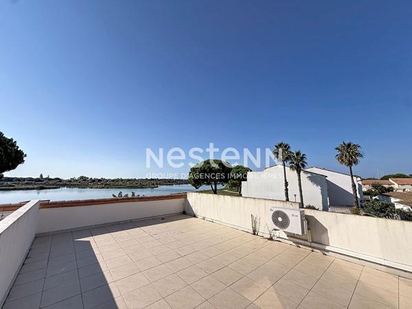 Port Camargue Agréable Appartement de type 3 avec terrasse exceptionnelle et une belle vue dégagée