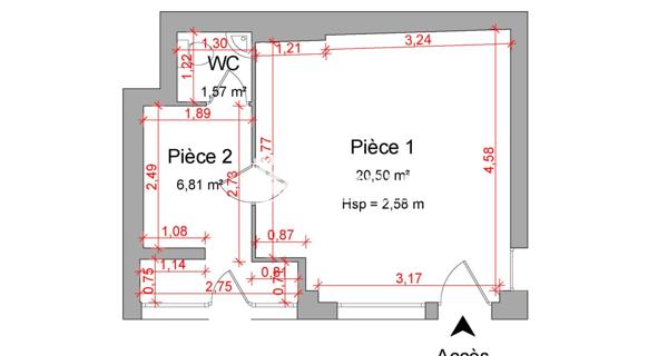 À vendre Local commercial 30.76 m² - Les Angles 30133