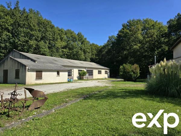 Maison d'architecte et son immense hangar