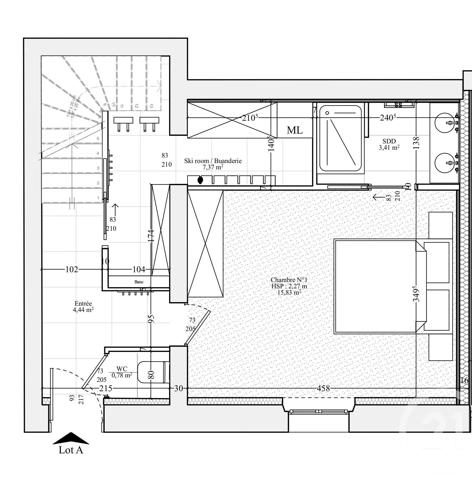 Appartement F4 à vendre  4 pièces - 117 m 2   CHAMONIX MONT BLANC  - 74