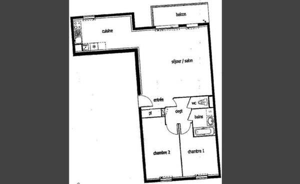 Appartement 3 pièces                                        - 44470 Carquefou Réf : 12327