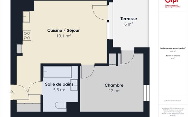 Appartement à louer    2 pièces • 40,94 m2 Chambéry