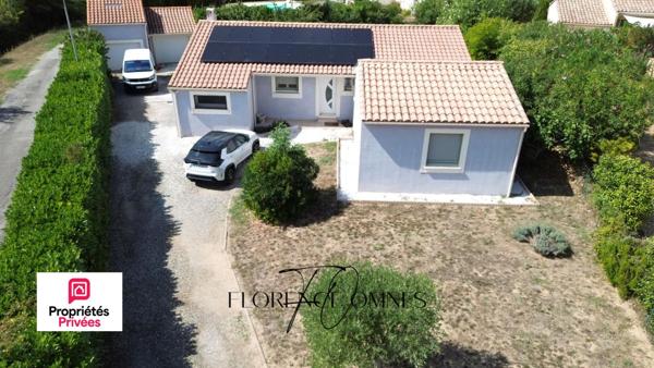 PALAJA  Maison familiale Plain-Pied 128 m² - 4 chambres + bureau - Piscine - 2 garages - DPE A/A