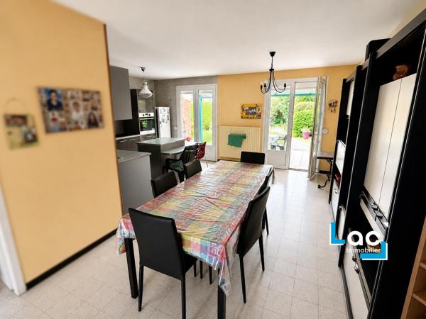 ANSTAING - Maison semi-individuelle 96m² - 3 ch - Garage Parking Jardin