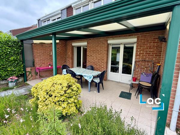 ANSTAING - Maison semi-individuelle 96m² - 3 ch - Garage Parking Jardin