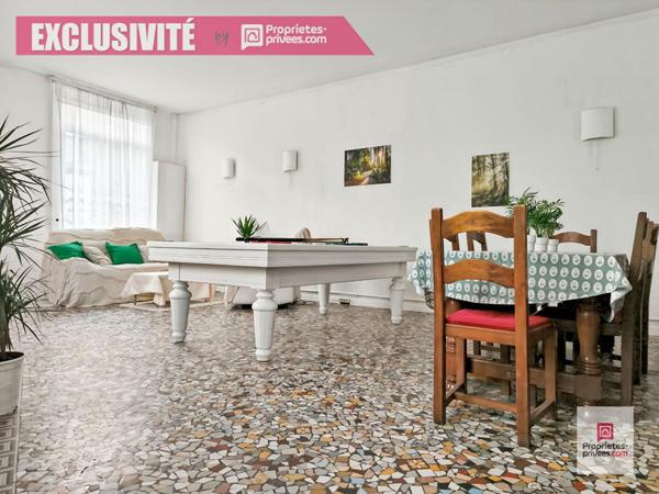 WATTRELOS proche Centre, maison de 143 m2 de type semi plain pied avec 4 chambres, jardin, grenier aménageable