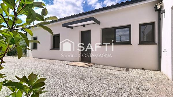 Maison récente avec jardin