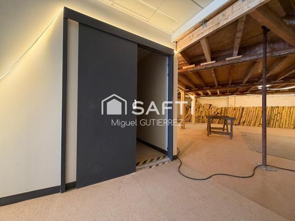 Local commercial de 140 m² avec belle vitrine sur rue