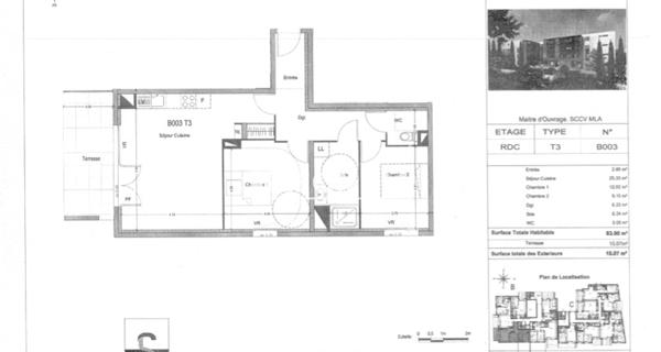 Location Appartement 3 pièces 63.9 m² - Morières-lès-avignon 84310