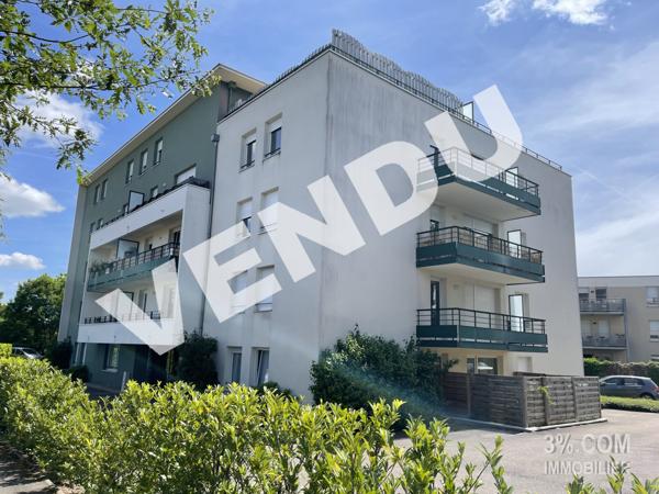 Appartement F2 de 44 m², 1 chambre, balcon et place de parking Heillecourt (54180)