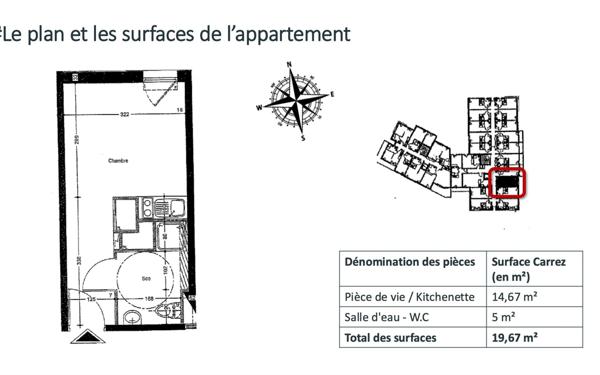 Appartement à vendre    2 pièces • 23,61 m2 Nantes