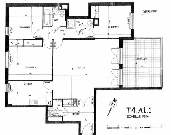 Exclusivité | NANTES, PARC DE PROCE/MEUSNIER DE QUERLON | Appartement 4P (95.11m²)