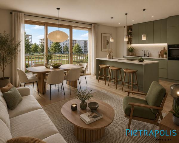 Appartement T3 71 m² - 2 chambres - Balcon environ 15 m²