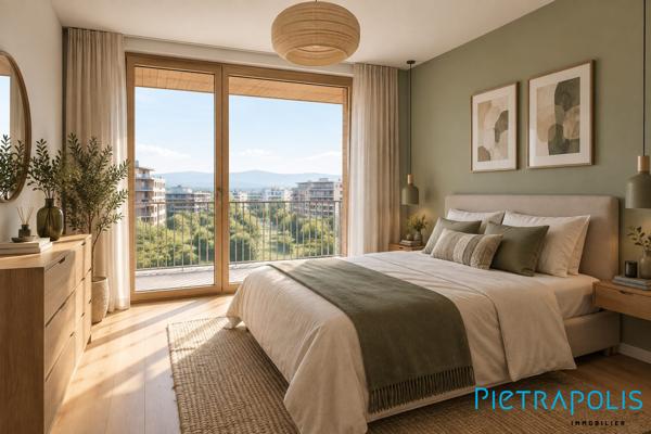 Appartement T3 71 m² - 2 chambres - Balcon environ 15 m²
