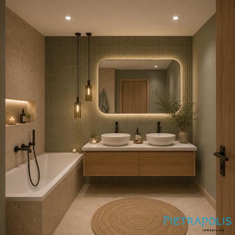 Appartement T3 71 m² - 2 chambres - Balcon environ 15 m²