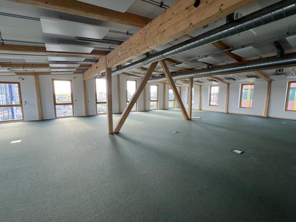 Bureaux neufs à louer à Nantes quartier République avec structure bois