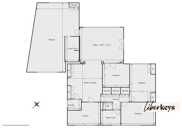 Plaisir – Maison familiale de plain-pied - 5 pièces - 120 m² au sol avec jardin et garage, proche gare