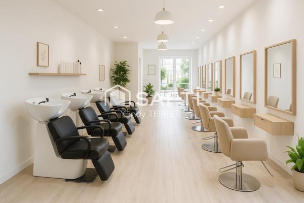 Fonds de commerce – Salon de coiffure 100 m² avec équipe en place