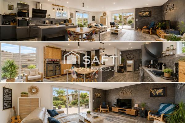 BISCARROSSE – PLAIN-PIED RÉCENT – 3 CHAMBRES 1 BUREAU– UNE MAISON PENSÉE POUR LE QUOTIDIEN
