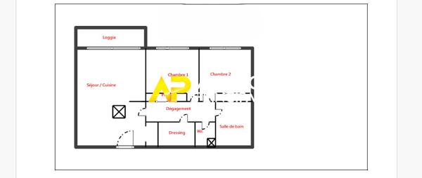 Sartrouville - Appartement 3 pièces, 2 chambres 66.01 m2 166 950 € **  - Référence  9545