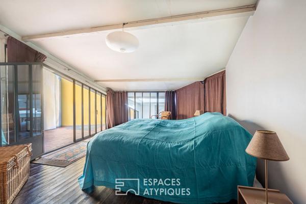 Loft avec cour, terrasse et atelier