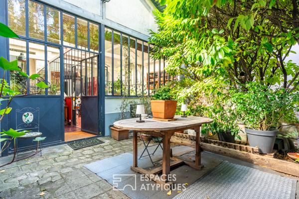 Loft avec cour, terrasse et atelier