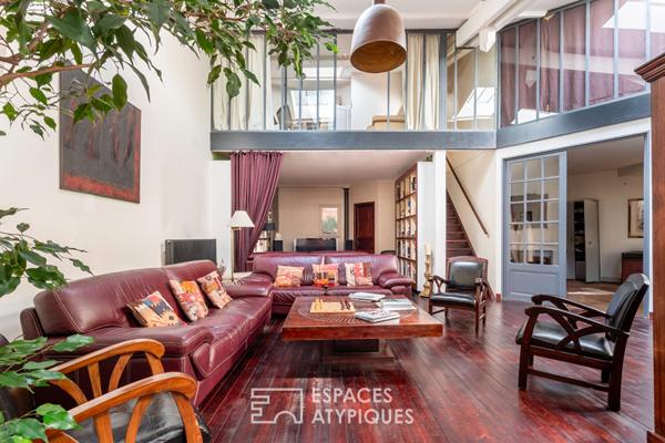 Loft avec cour, terrasse et atelier