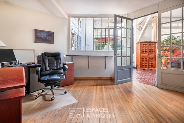 Loft avec cour, terrasse et atelier