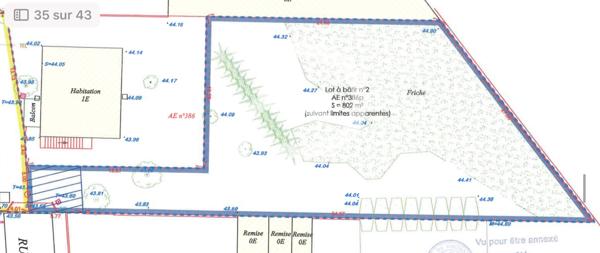 Terrain 802 m2