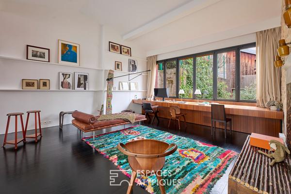 Iconique duplex esprit maison-loft à SoPi