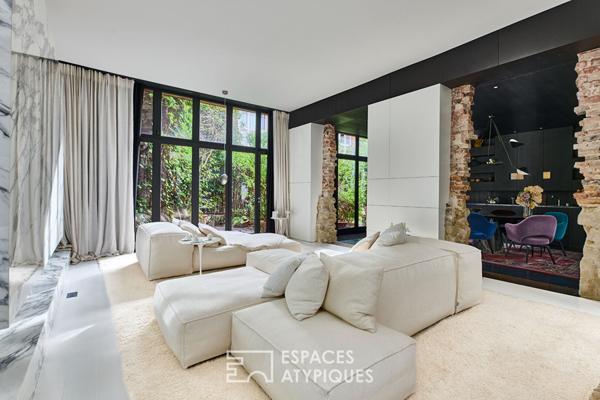 Iconique duplex esprit maison-loft à SoPi